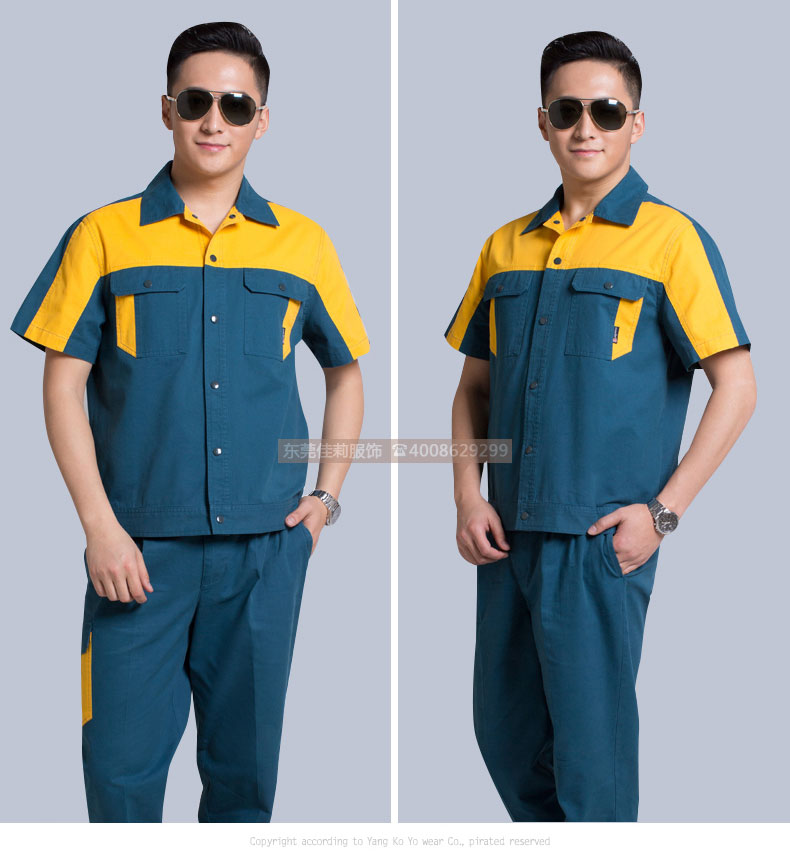 現貨工作服廠家純棉 夏季夾克男女效果展示08