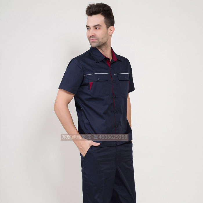 短袖工作服效果展示01
