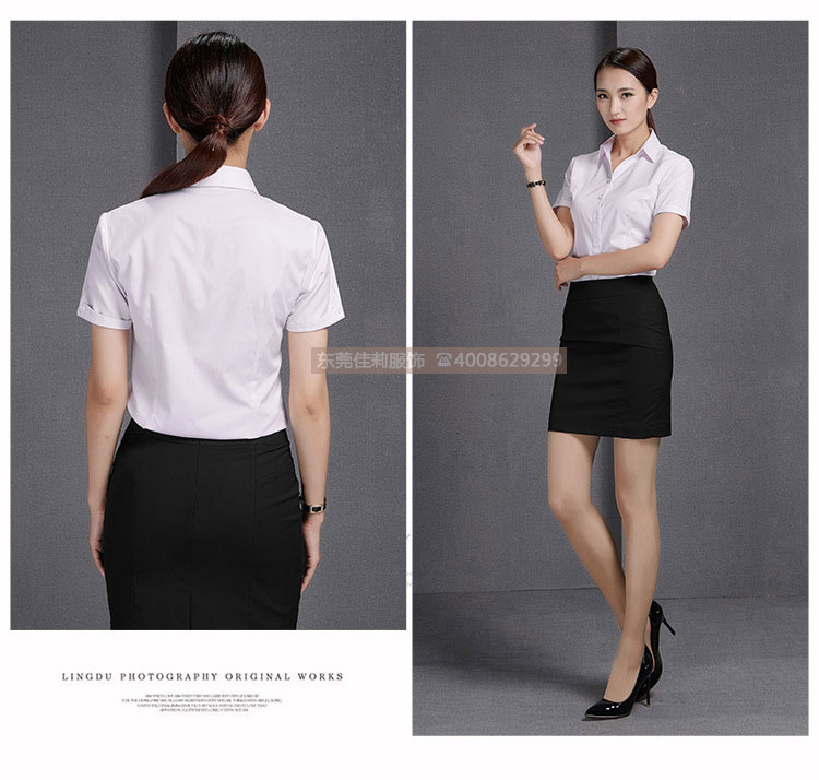 女士V領商務襯衣 優質女士商務襯衣-產品圖17